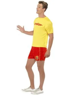 Rettungsschwimmer Kostüm Für Herren - Baywatch - Die Rettungsschwimmer Von Malibu -Stranger Things Verkäufe baywatch kostum retungsschwimmer gelb 2