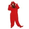 Elmo Sesamstraße Onesie Kostüm Basic Für Erwachsene