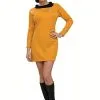 Klassisches Goldenes Damenkostüm Aus Star Trek