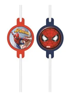 Spider-Man Strohhalme 4 Stück - Marvel