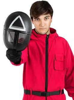 Squid Game Maske Mit Dreieck - Offiziell Netflix -Stranger Things Verkäufe squid game maske mit dreieck offiziell netflix 3