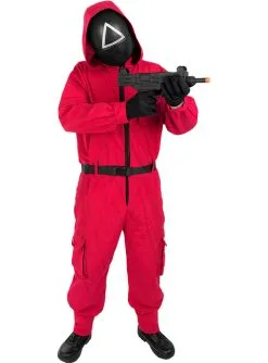 Squid Game Maske Mit Dreieck - Offiziell Netflix -Stranger Things Verkäufe squid game maske mit dreieck offiziell netflix 4