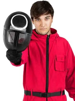 Squid Game Maske Mit Kreis - Offiziell Netflix -Stranger Things Verkäufe squid game maske mit kreis offiziell netflix 3