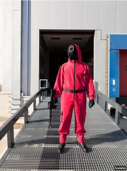 Squid Game Maske Mit Quadrat - Offiziell Netflix -Stranger Things Verkäufe squid game maske mit quadrat offiziell netflix 6