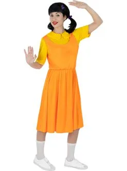 Squid Game Puppe Kostüm - Offiziell Netflix -Stranger Things Verkäufe squid game puppe kostum offiziell netflix 4