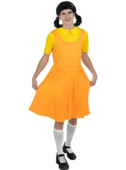 Squid Game Puppe Perücke - Offiziell Netflix -Stranger Things Verkäufe squid game puppe perucke offiziell netflix 4