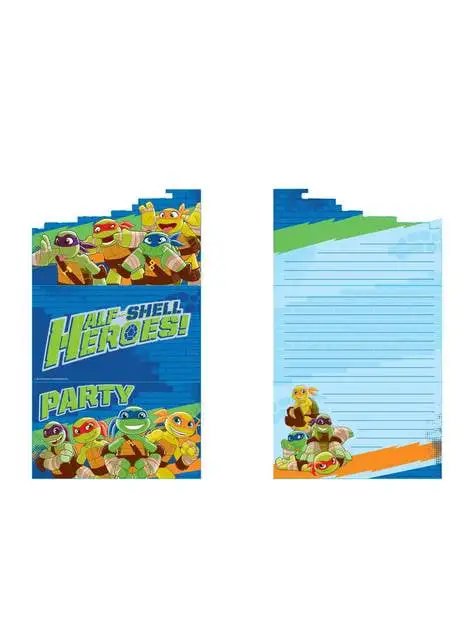 Teenage Mutant Ninja Turtles Einladungskarten Set 8-teilig 5 Teenage Mutant Ninja Turtles Einladungskarten Set 8-teilig -Stranger Things Verkäufe teenage mutant ninja turtles einladungskarten set 8 teilig